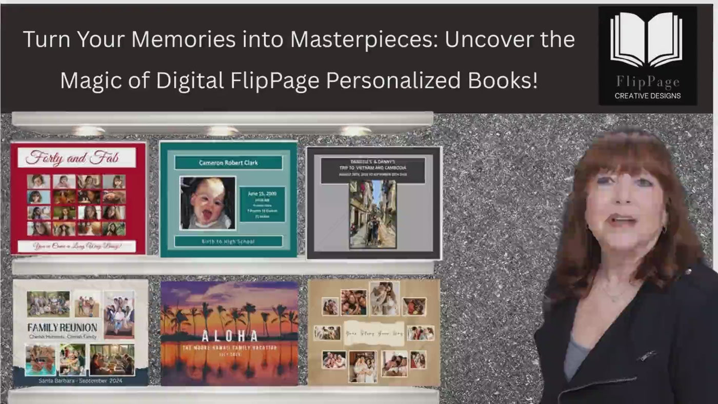 Customized Newborn to High School FlipPage Digital Photo Books